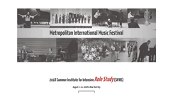 Desktop Screenshot of metfestival.org